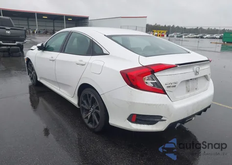 2019 Honda Civic Sport z USA, uszkodzony, nr VIN 2HGFC2F8XKH501231